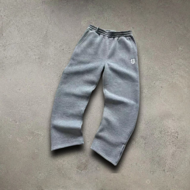 Grey sweatpants on the same background